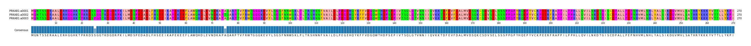 Multiple Alignments (by translate haplotype frequency)