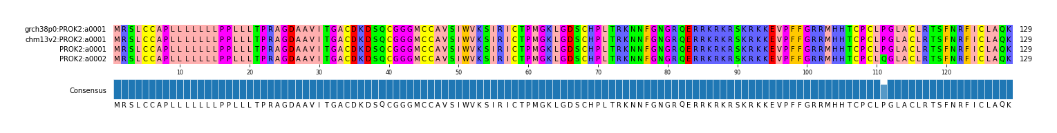 Multiple Alignments (by translate haplotype frequency)