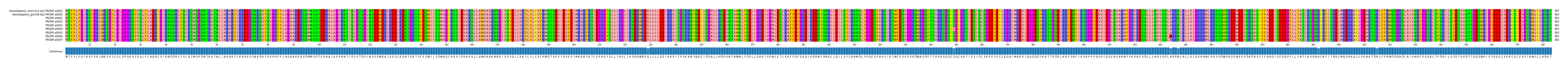 Multiple Alignments (by translate haplotype frequency)