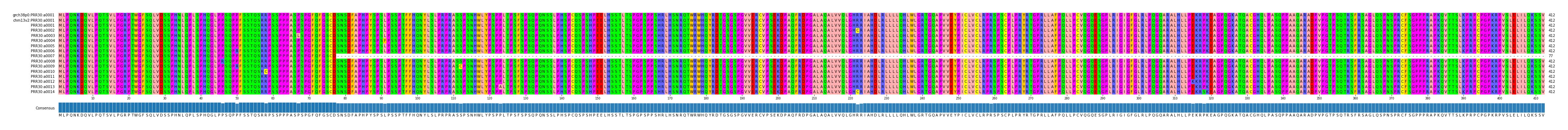 Multiple Alignments (by translate haplotype frequency)