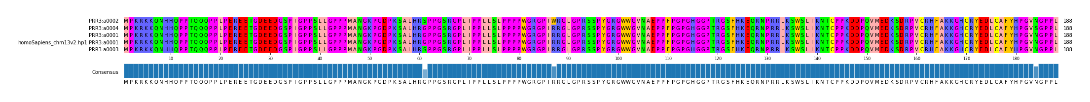 Multiple Alignments (by translate haplotype similarity)