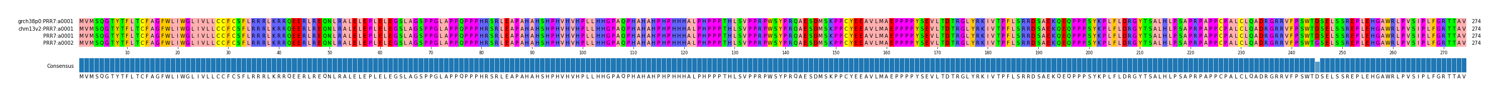 Multiple Alignments (by translate haplotype similarity)