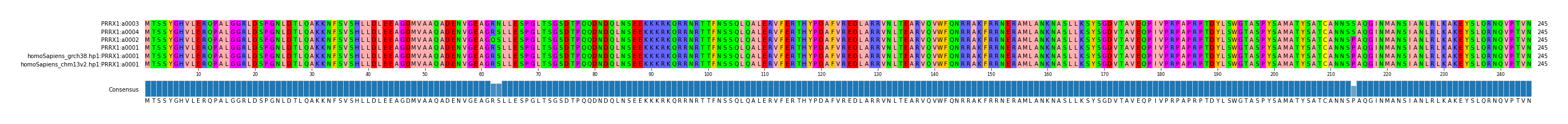 Multiple Alignments (by translate haplotype similarity)