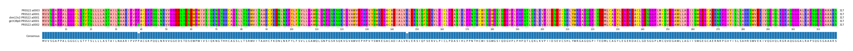 Multiple Alignments (by translate haplotype similarity)