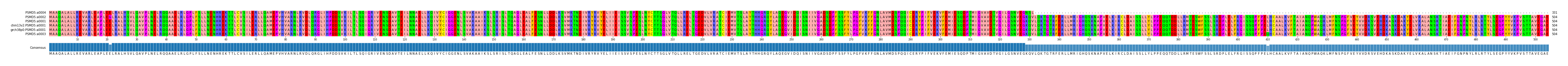 Multiple Alignments (by translate haplotype similarity)