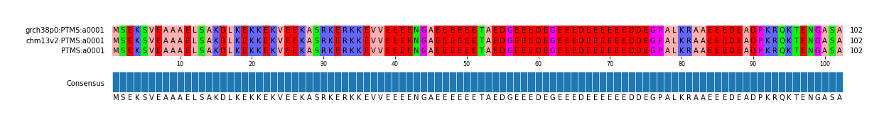 Multiple Alignments (by translate haplotype frequency)