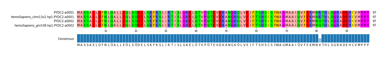 Multiple Alignments (by translate haplotype similarity)