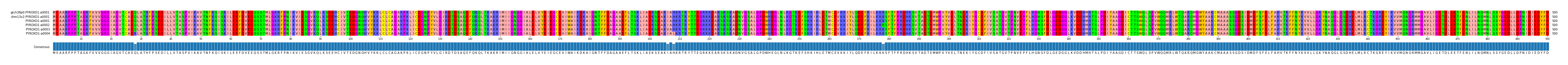 Multiple Alignments (by translate haplotype frequency)
