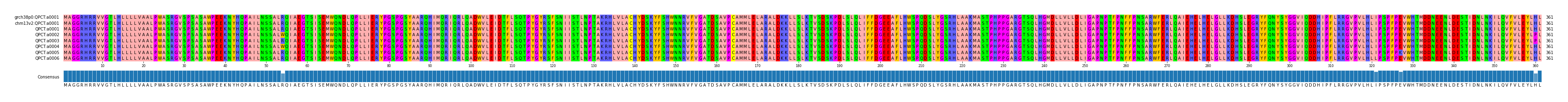 Multiple Alignments (by translate haplotype frequency)