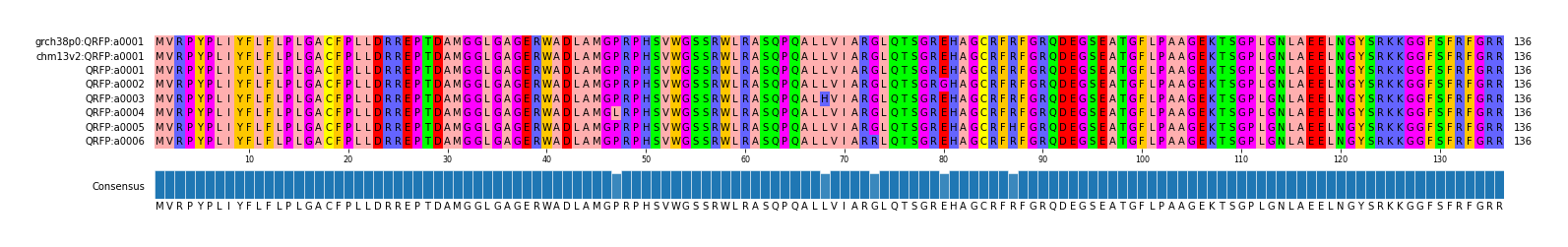 Multiple Alignments (by translate haplotype frequency)