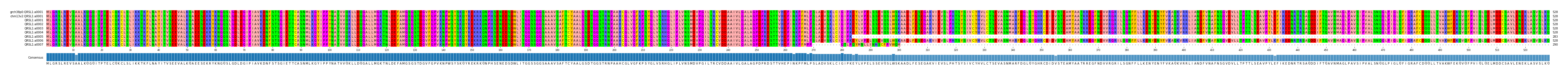 Multiple Alignments (by translate haplotype frequency)