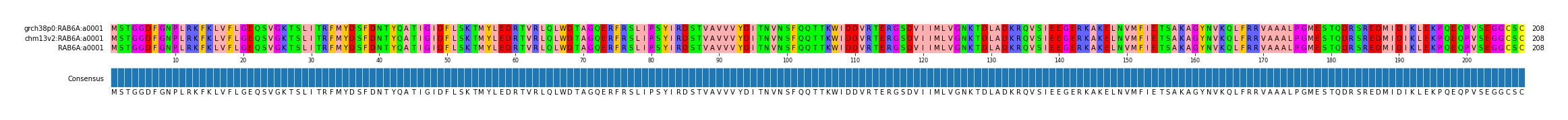 Multiple Alignments (by translate haplotype frequency)