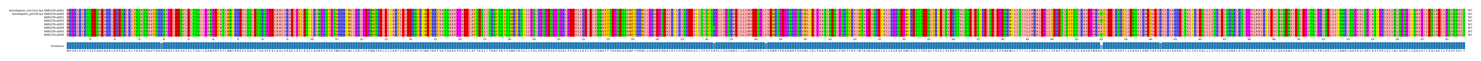 Multiple Alignments (by translate haplotype frequency)