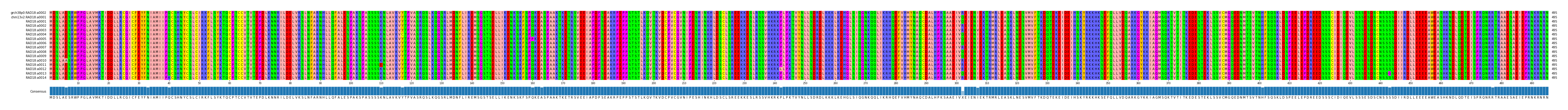 Multiple Alignments (by translate haplotype frequency)