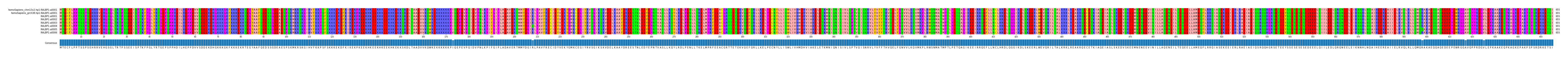 Multiple Alignments (by translate haplotype frequency)