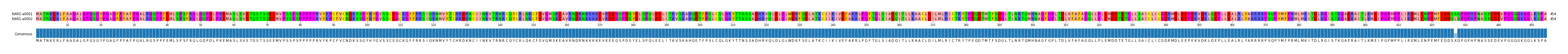Multiple Alignments (by translate haplotype frequency)