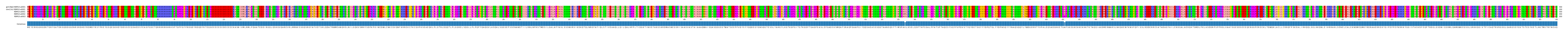Multiple Alignments (by translate haplotype frequency)