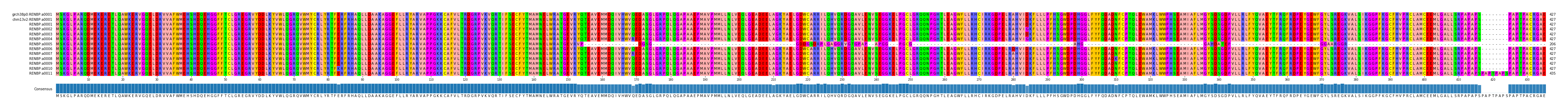 Multiple Alignments (by translate haplotype frequency)