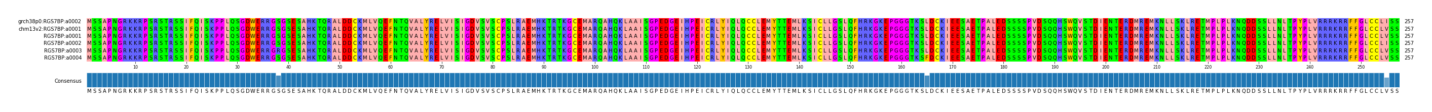Multiple Alignments (by translate haplotype frequency)