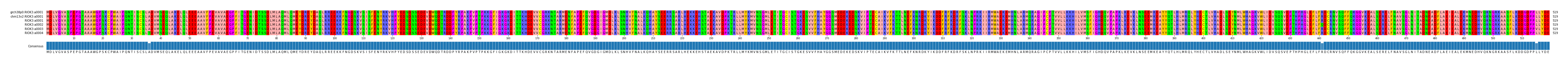 Multiple Alignments (by translate haplotype frequency)
