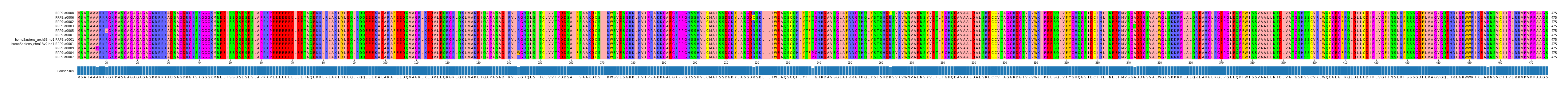 Multiple Alignments (by translate haplotype similarity)