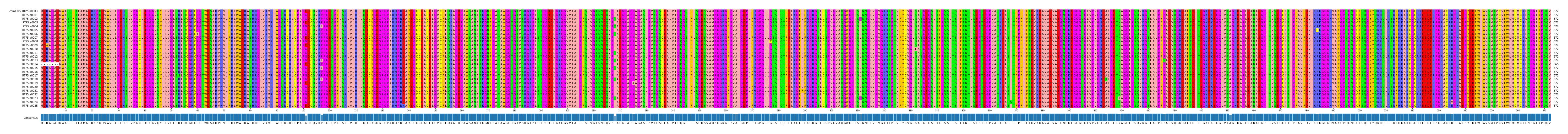 Multiple Alignments (by translate haplotype frequency)