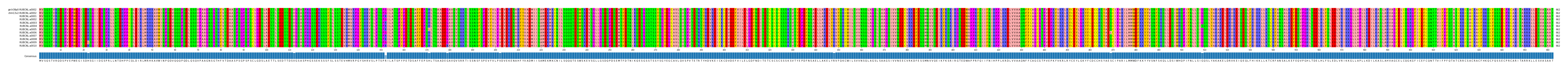 Multiple Alignments (by translate haplotype frequency)