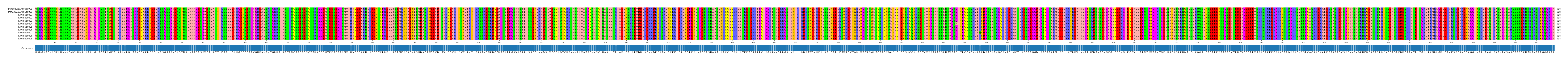 Multiple Alignments (by translate haplotype frequency)