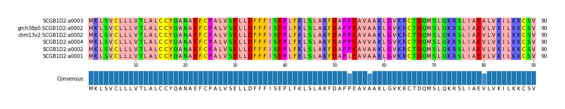 Multiple Alignments (by translate haplotype similarity)