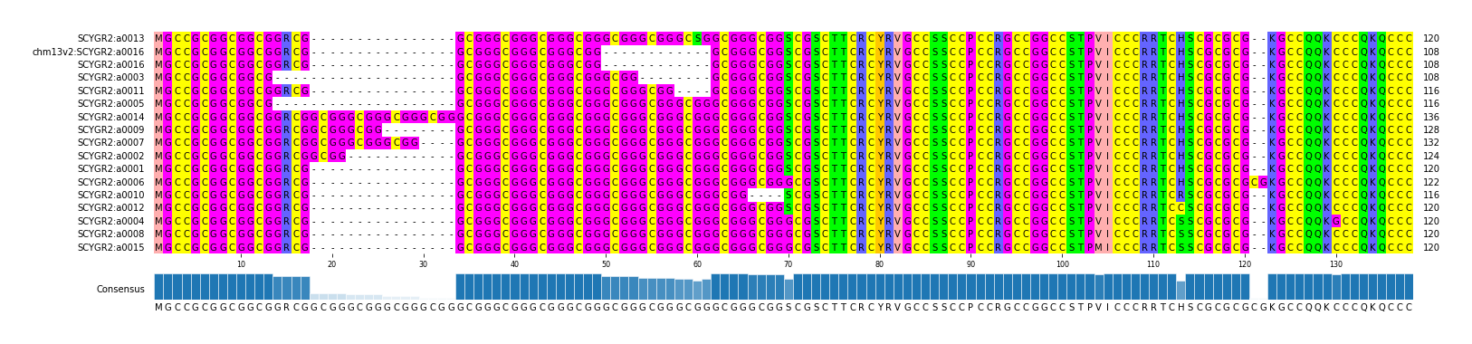 Multiple Alignments (by translate haplotype similarity)