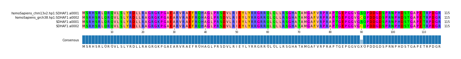 Multiple Alignments (by translate haplotype frequency)