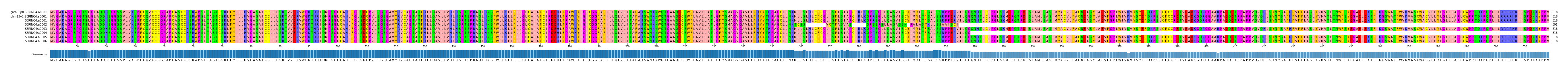 Multiple Alignments (by translate haplotype frequency)