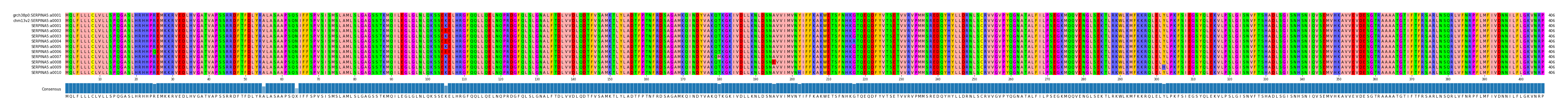 Multiple Alignments (by translate haplotype frequency)