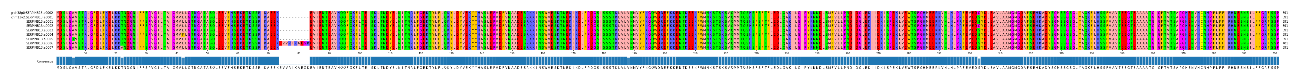 Multiple Alignments (by translate haplotype frequency)