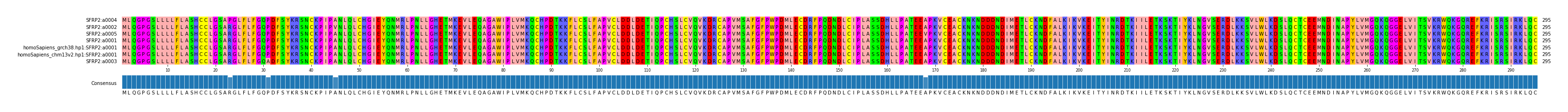 Multiple Alignments (by translate haplotype similarity)