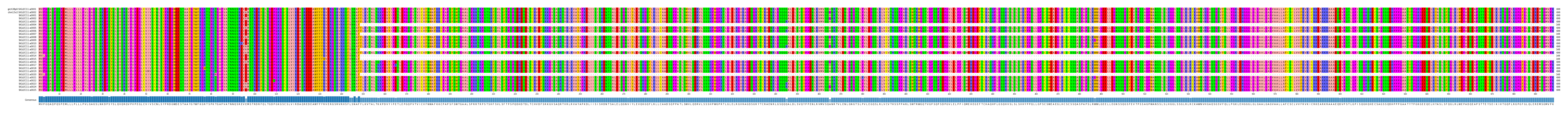 Multiple Alignments (by translate haplotype frequency)