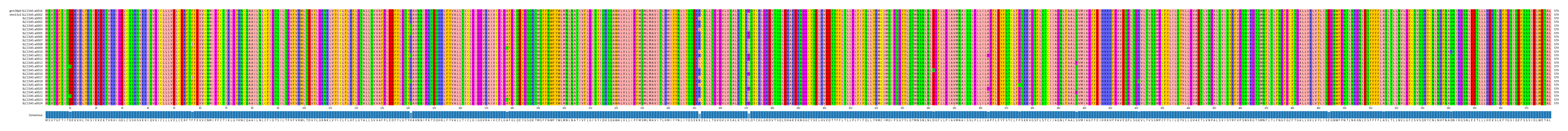 Multiple Alignments (by translate haplotype frequency)