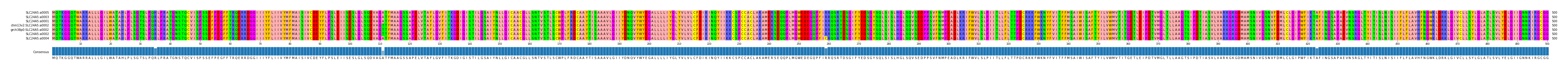 Multiple Alignments (by translate haplotype similarity)