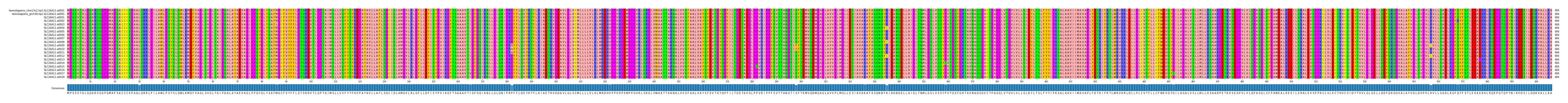 Multiple Alignments (by translate haplotype frequency)