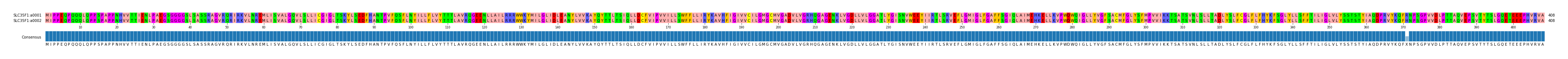 Multiple Alignments (by translate haplotype frequency)