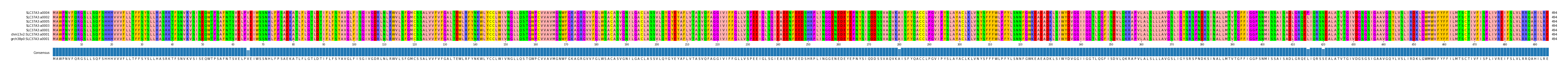 Multiple Alignments (by translate haplotype similarity)