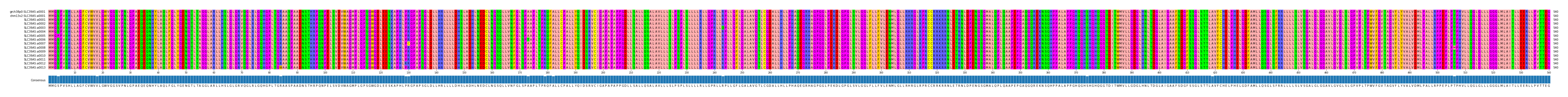 Multiple Alignments (by translate haplotype frequency)