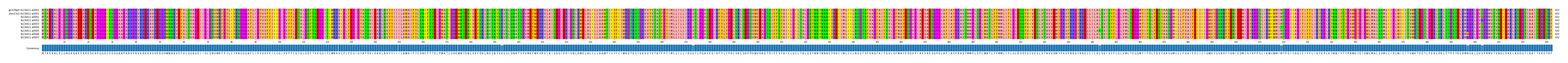 Multiple Alignments (by translate haplotype frequency)