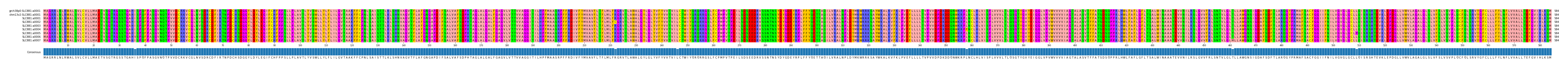 Multiple Alignments (by translate haplotype frequency)