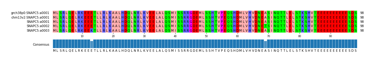 Multiple Alignments (by translate haplotype frequency)