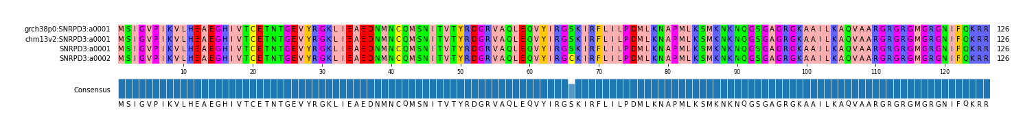 Multiple Alignments (by translate haplotype similarity)