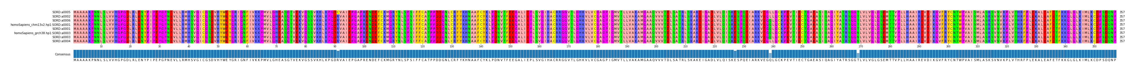 Multiple Alignments (by translate haplotype similarity)