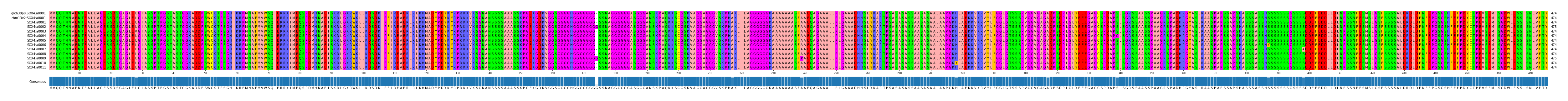 Multiple Alignments (by translate haplotype frequency)