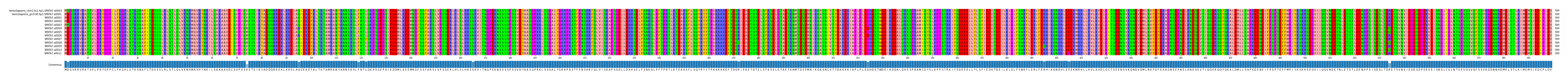 Multiple Alignments (by translate haplotype frequency)