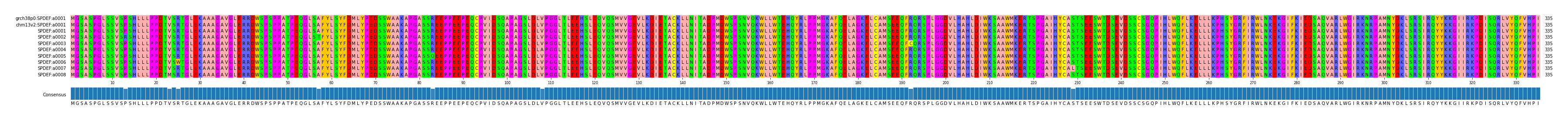Multiple Alignments (by translate haplotype frequency)